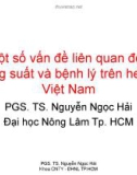 Một số vấn đề liên quan đến năng suất và bệnh lý trên heo ở Việt Nam