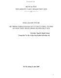 BÁO CÁO CHUYÊN ĐỀ HỆ THỐNG CHÍNH SÁCH QUẢN LÝ CHẤT LƯỢNG, VỆ SINH AN TOÀN THỰC PHẨM TRONG NGÀNH THUỶ SẢN