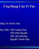 Ứng Dụng Của Vi Tảo