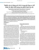 Nghiên cứu sử dụng axít xitric trong giai đoạn sơ chế nhằm ổn định chất lượng sản phẩm hành tím sấy