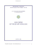 Giáo trình kỹ thuật sấy nông sản