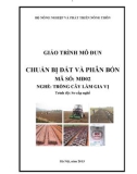 Giáo trình Chuẩn bị đất và phân bón - MĐ02: Trồng cây làm gia vị