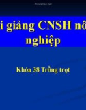 Bài giảng: Công nghệ sinh học nông nghiệp