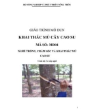 Giáo trình Khai thác mủ cây cao su - MĐ04: Trồng, chăm sóc và khai thác mủ cao su