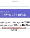 Giống Cây Rừng - Chương 1