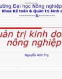 Bài giảng Quản trị kinh doanh nông nghiệp