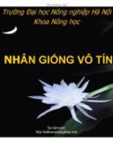 Chuyên đề nhân giống vô tính cây trồng - ĐH Nông Nghiệp Hà Nội