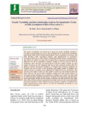 Genetic variability and interrelationship analyses for quantitative traits in elite germplasm of rice (Oryza sativa L.)