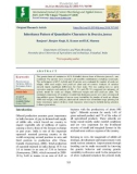 Inheritance pattern of quantitative characters in Brassica juncea