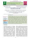 Assessment of genetic variability for yield and bran oil content in segregating generations of rice