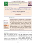 Studies on genetic variability, heritability and genetic advances for quantitative characters in finger millet (Eleusine coracana (L.) Gaertn.)