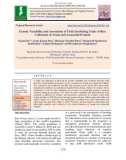 Genetic variability and association of yield attributing traits of rice collections of Assam and Arunachal pradesh