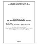 Giáo trình Xác định kháng sinh thông thường (Nghề: Sử dụng thuốc thú y trong chăn nuôi) - Sở Nông nghiệp và PTNT tỉnh Bà Rịa – Vũng Tàu