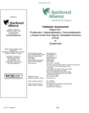 Validation Assessment Report for: Producción, Industrialización, Comercialización y Asesoría de Hule Natural, Sociedad Anónima (PICA) in Guatemala