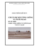 Giáo trình Chuẩn bị nơi ương giống và nuôi ngao - MĐ02: Ương giống và nuôi ngao