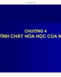 Bài giảng Quản lý môi trường ao nuôi thủy sản - Chương 4: Tính chất hóa học của nước