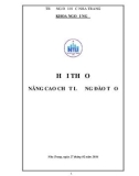 Kỷ yếu Hội thảo: Nâng cao chất lượng đào tạo khoa Khoa Ngoại ngữ