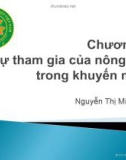 Bài giảng Tổ chức công tác khuyến nông: Chương 5 - Nguyễn Thị Minh Thu