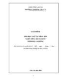 Giáo trình Ngữ âm tiếng Hán (Ngành: Tiếng Trung Quốc) - Trường CĐ Cộng đồng Lào Cai