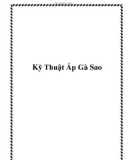 Kỹ Thuật Ấp Gà Sao