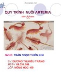 QUY TRÌNH NUÔI ARTEMIA