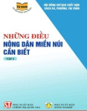 Những kiến thức cần thiết dành cho nông dân miền núi (Tập 1): Phần 1