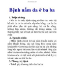 Bệnh nấm da ở ba ba