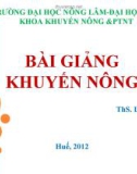 Bài giảng khuyến nông - Lê Văn Nam