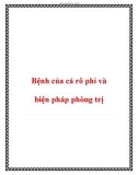 Bệnh của cá rô phi,biện pháp phòng trị