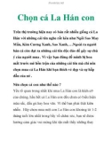 Chọn cá La Hán con