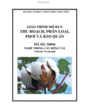 Giáo trình Thu hoạch, phân loại, phơi và bảo quản - MĐ06: Trồng cây bông vải