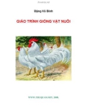 GIÁO TRÌNH GIỐNG VẬT NUÔI part 1