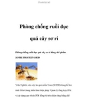 Phòng chống ruồi đục quả cây sơ ri