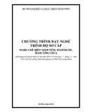 Chương trình dạy nghề trình độ sơ cấp nghề: Chế biến mắm nêm