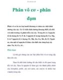 Phân vô cơ - phân đạm