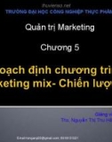 Bài giảng Quản trị marketing: Chương 5.3 - ThS. Nguyễn Thị Thu Hồng