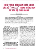 Hiện tượng đồng âm khác nghĩa của từ 'когда' trong tiếng Nga từ góc độ chức năng