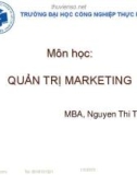 Bài giảng Quản trị marketing: Chương 1 - ThS. Nguyễn Thị Thu Hồng