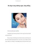 Da đẹp trong những ngày căng thẳng