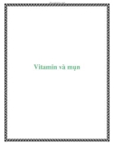 Vitamin và mụn