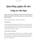 Quả hồng ngâm tốt cho vòng eo của bạn