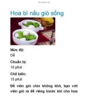 Hoa bí nấu giò sống