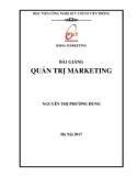 Bài giảng Quản trị marketing: Phần 2 - Nguyễn Thị Phương Dung