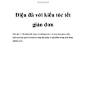 Điệu đà với kiểu tóc tết giản đơn