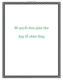 Bí quyết đơn giản thu hẹp lỗ chân lông