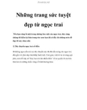 Những trang sức tuyệt đẹp từ ngọc trai