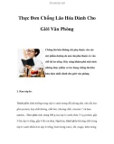 Thực Đơn Chống Lão Hóa Dành Cho Giới Văn Phòng