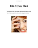 Bảo vệ tay thon