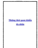 Những thói quen khiến da nhăn