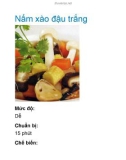 Nấm xào đậu trắng